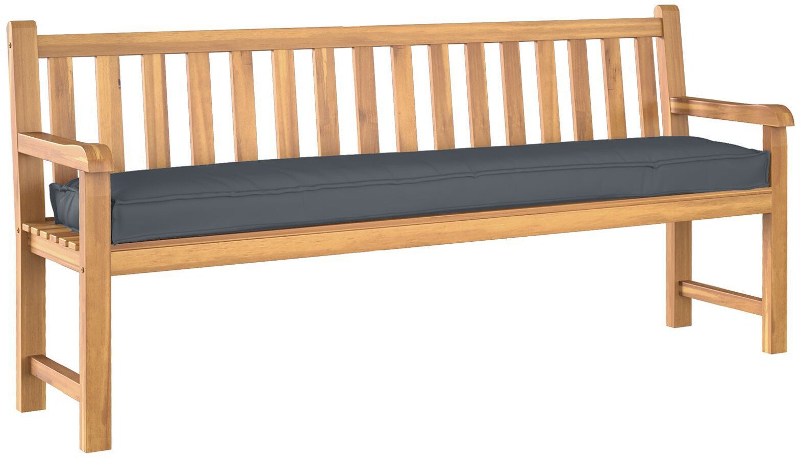 vidaXL Poduszka na paletę na ławkę antracytowa 180x40x8 cm tkanina Oxford