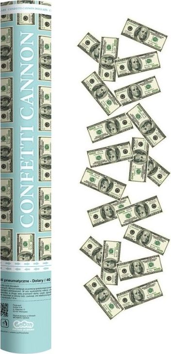 GoDan Konfetti pneumatyczne 40cm -Dolary