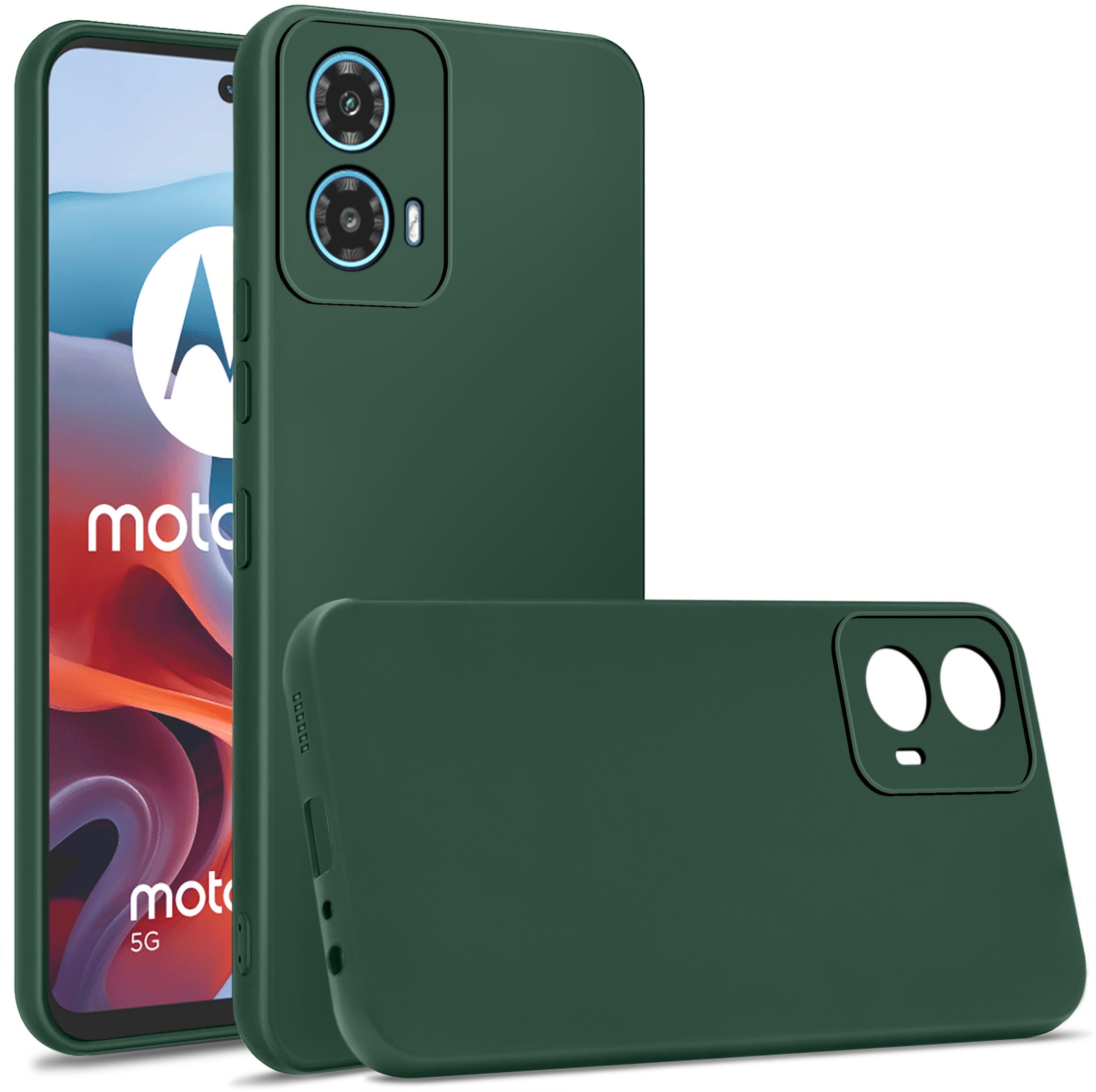 Etui do Motorola Moto G34 5G CASE SOFT MATT PLECKI + SZKŁO OCHRONNE 9H