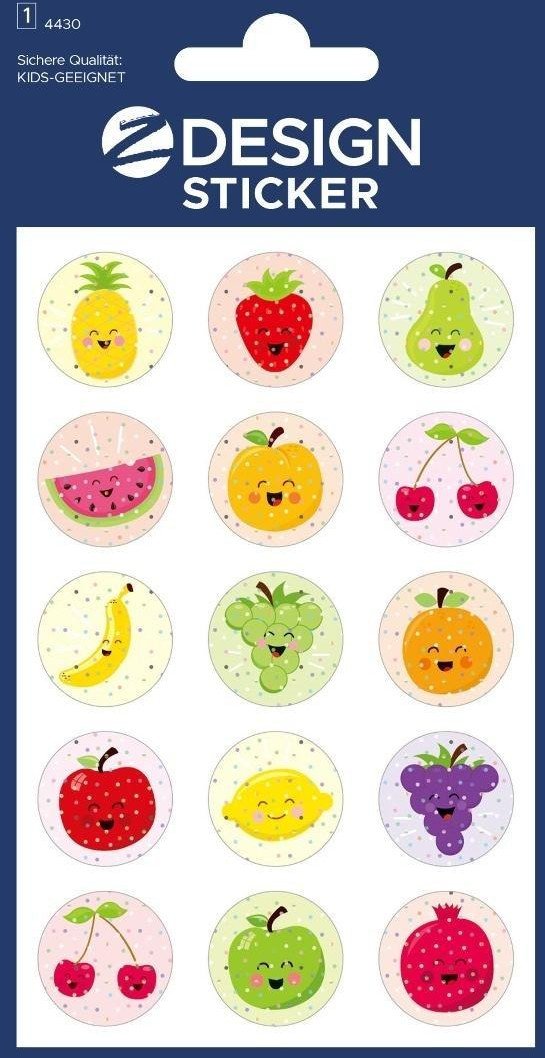 Naklejki błyszczące - owoce