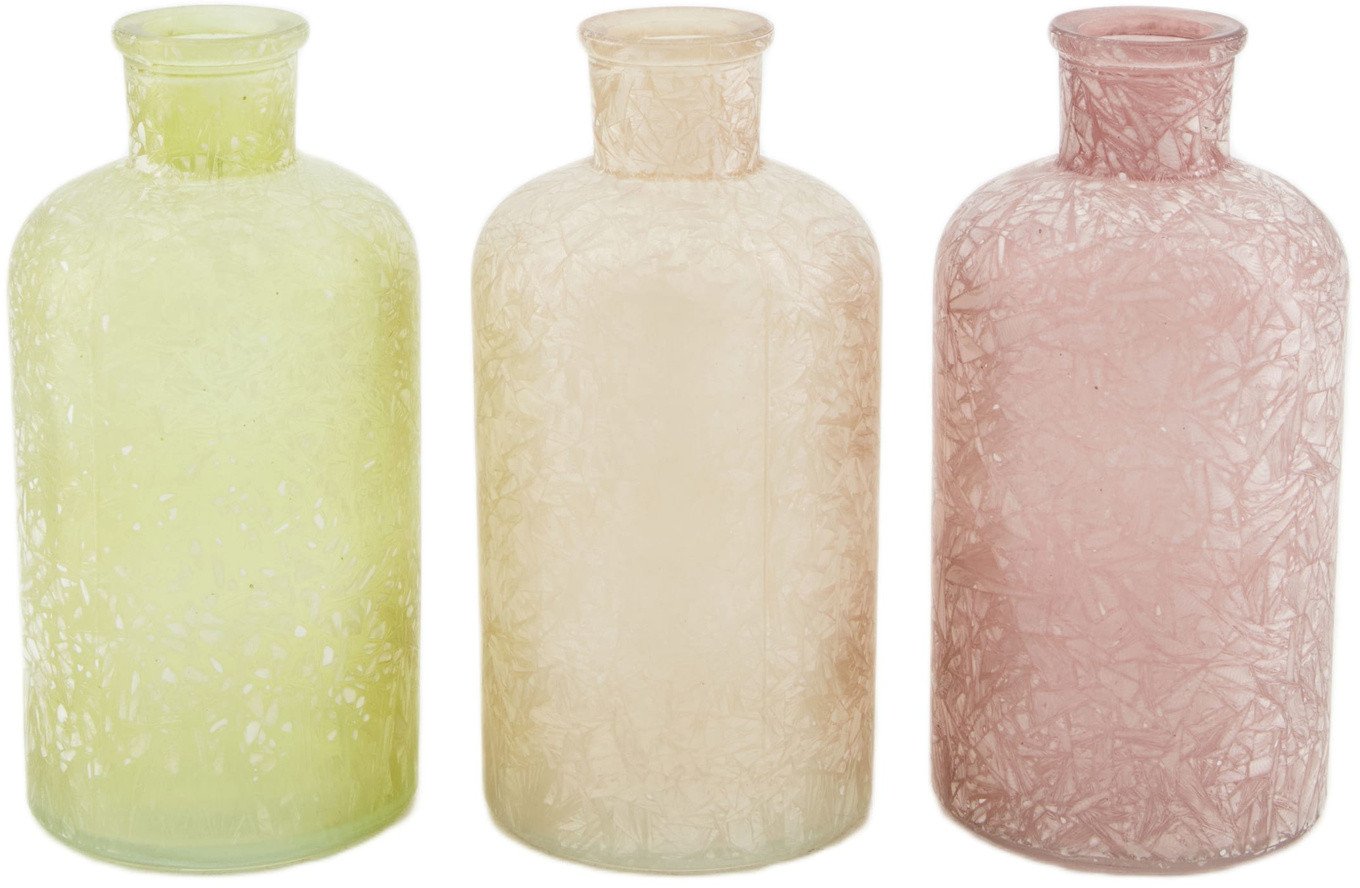 Wazon butelka 8X16cm mix pastel