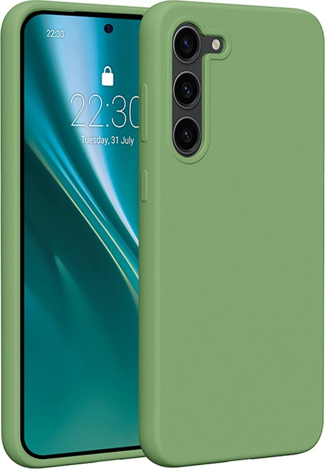 Etteri Nakładka Etteri Silicone Case do Samsung Galaxy S23 Plus jasnozielona