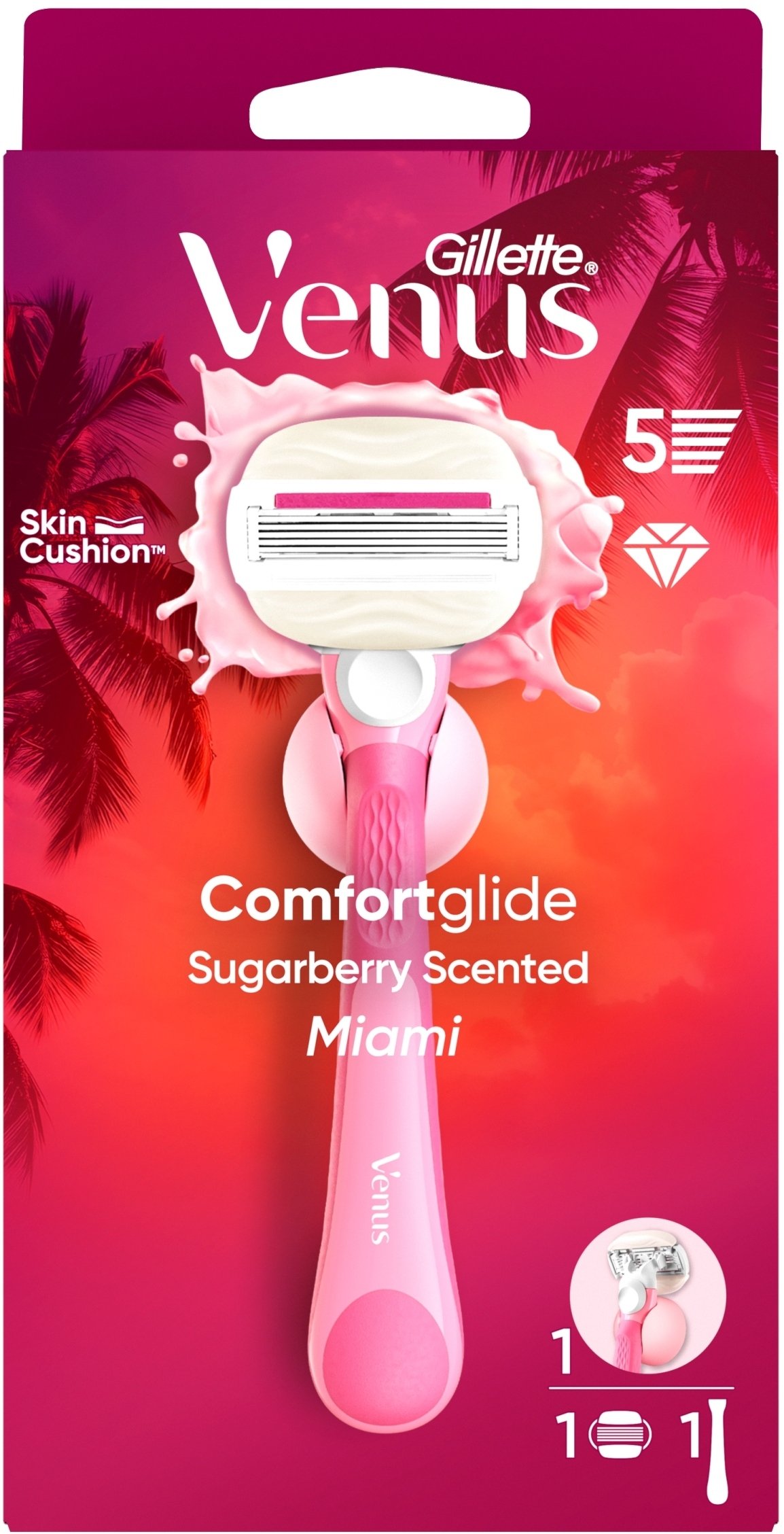 'Venus Comfortglide Miami 1 skutimosi galvutė'