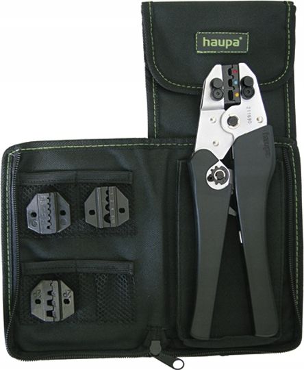 Haupa Set X-Crimp Plus, praska z wymiennymi matrycami zestaw (211692)