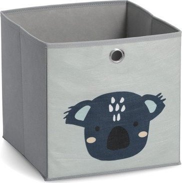 Zeller Pudełko do przechowywania "Koala", tkanina, szary