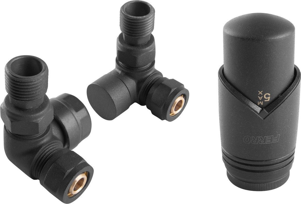 ZTO30AT ZEST. TERMOST. OSIOWY ANTRACYT (GŁOWICA+ZAW.TERM+ZAW.ODC.+ZŁ.) FERRO // G.ZT.OS.FERRO-ANT-ZP