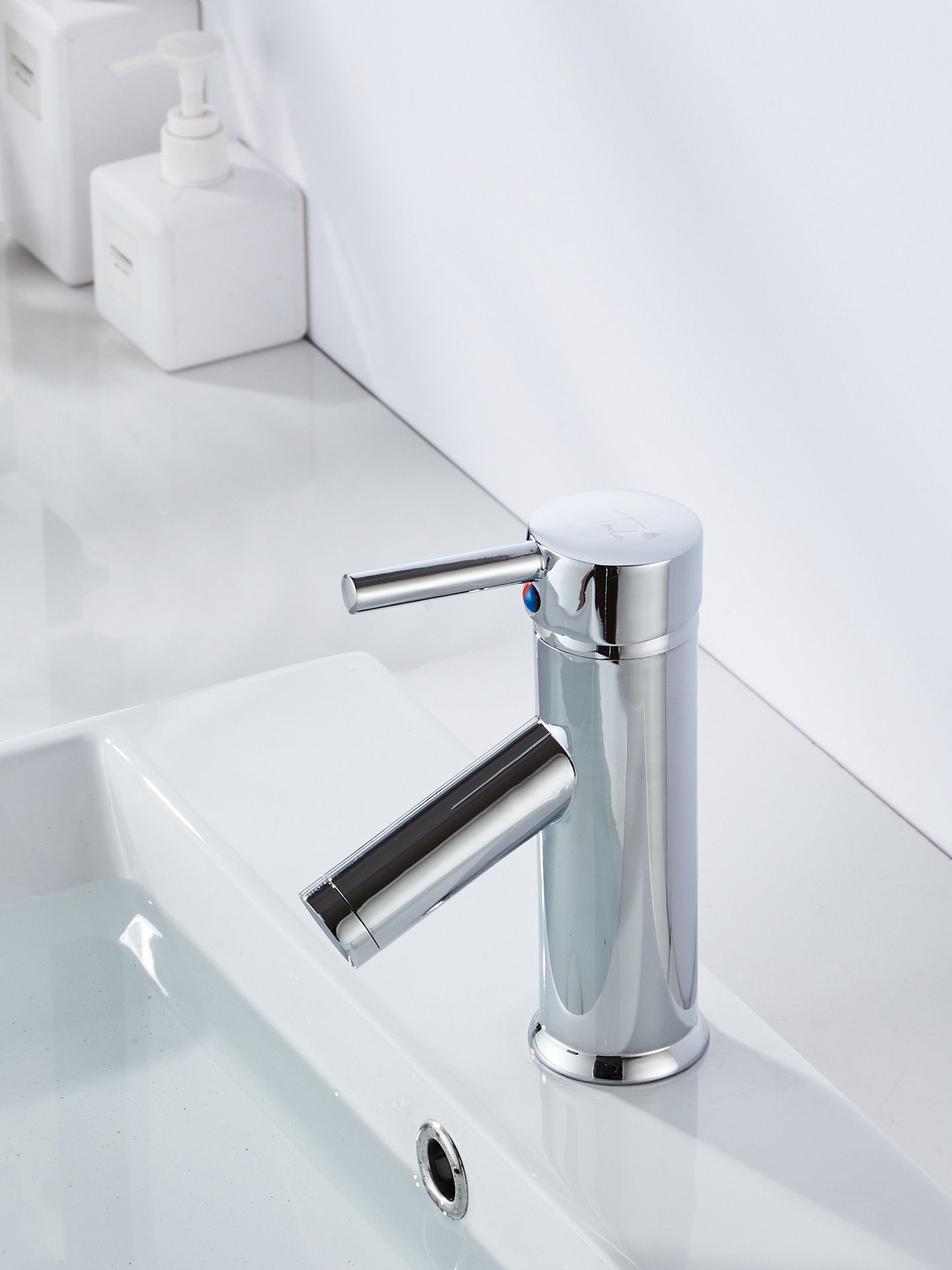 Bateria umywalkowa Toule stojąca chrom (kralaz_17_chr_7741)