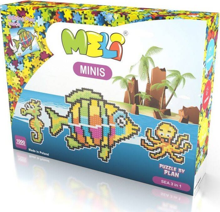 Krups Klocki Meli Minis Sea 3w1 1000 el.