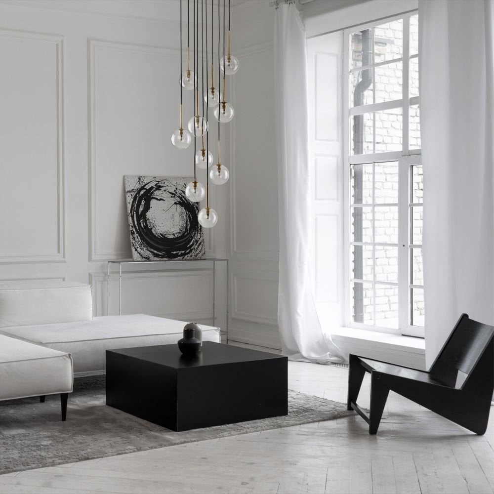 TK Lighting Nilos 5944 lampa wisząca zwis 10x6W G9 transparentna/złota