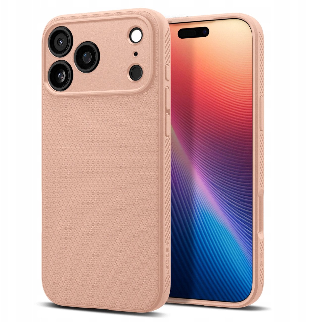 Etui Spigen Liquid Air na iPhone 17 Pro - tytanowo-różowe