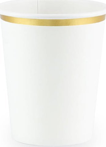 PartyDeco Kubeczki, biały, 260 ml one size