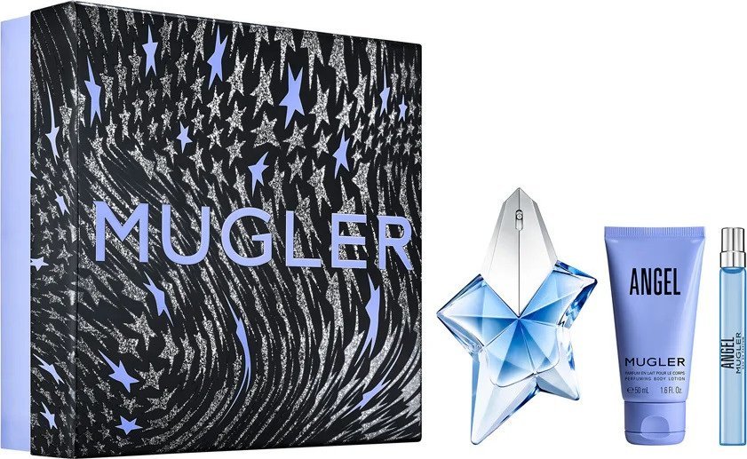 Thierry Mugler Angel zestaw woda perfumowana spray 50ml + balsam do ciała 50ml + woda perfumowana spray 10ml