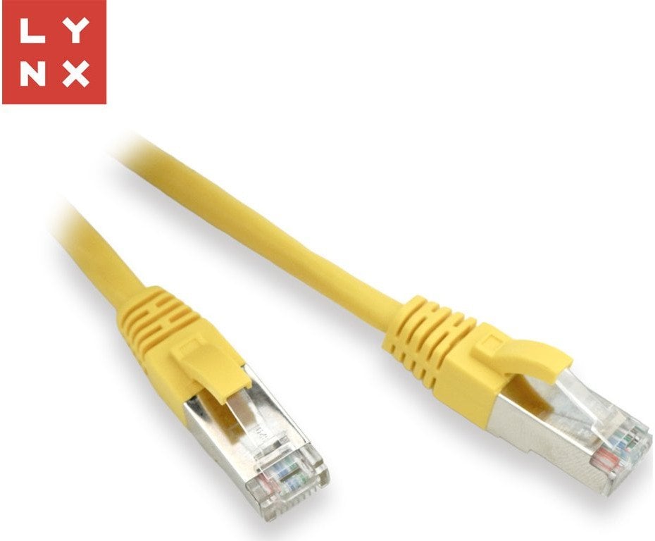 LYNX FTP patch kabel Cat5e PVC, CCA, 20m, žlutý