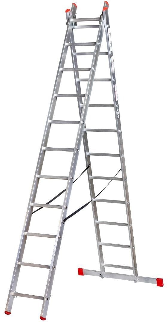 KASTOM DRABINA ALUMINIOWA 2x 8 STOPNI 150KG VHR