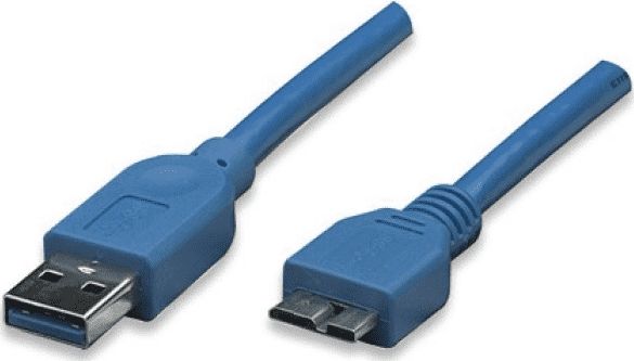Kabel USB Techly USB-A - micro-B 2 m Niebieski (ICOC-MUSB3-A-020)