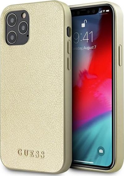 Guess GUHCP12LIGLGO iPhone 12 Pro Max 6,7" złoty/gold hardcase Iridescent