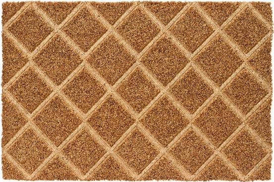 Wycieraczka kokosowa zewnętrzna wewnętrzna 60x40cm dekoracyjna