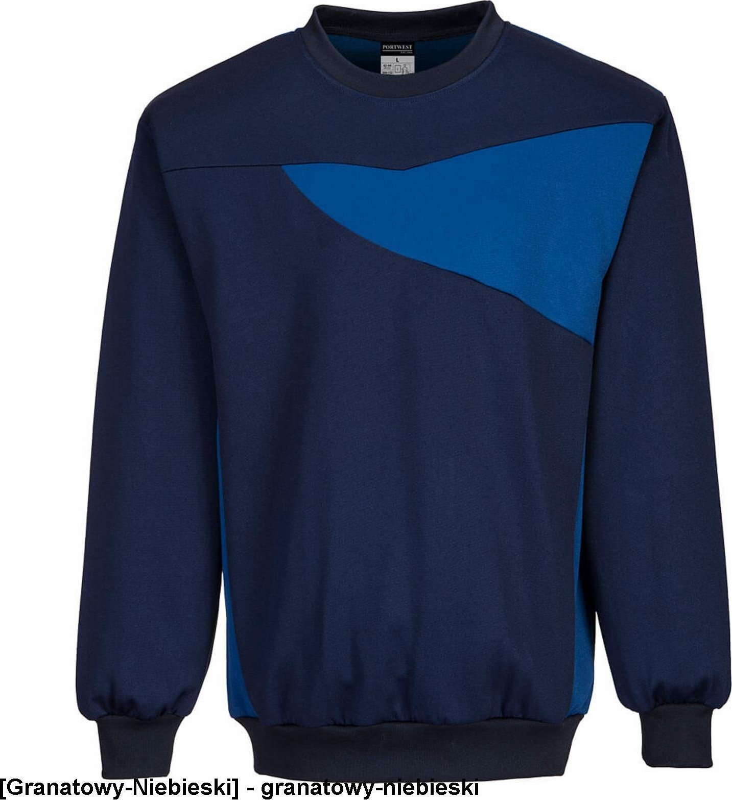 Portwest PW273 - Bluza PW2 okrągłym wykończeniem pod szyją - granatowy-niebieski 3XL