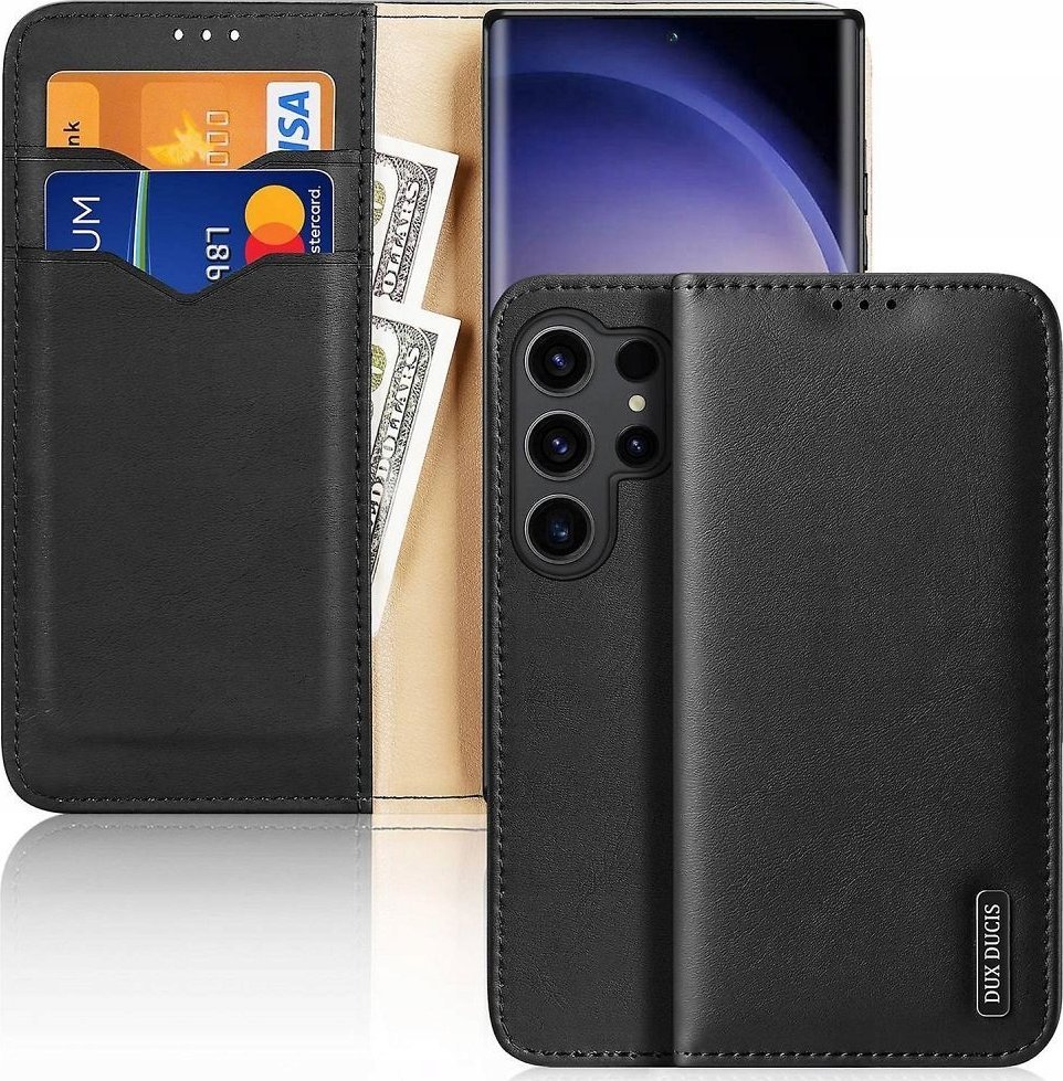 Dux Ducis Etui Hivo z klapką i blokadą RFID do Samsung Galaxy S24 Ultra - czarne