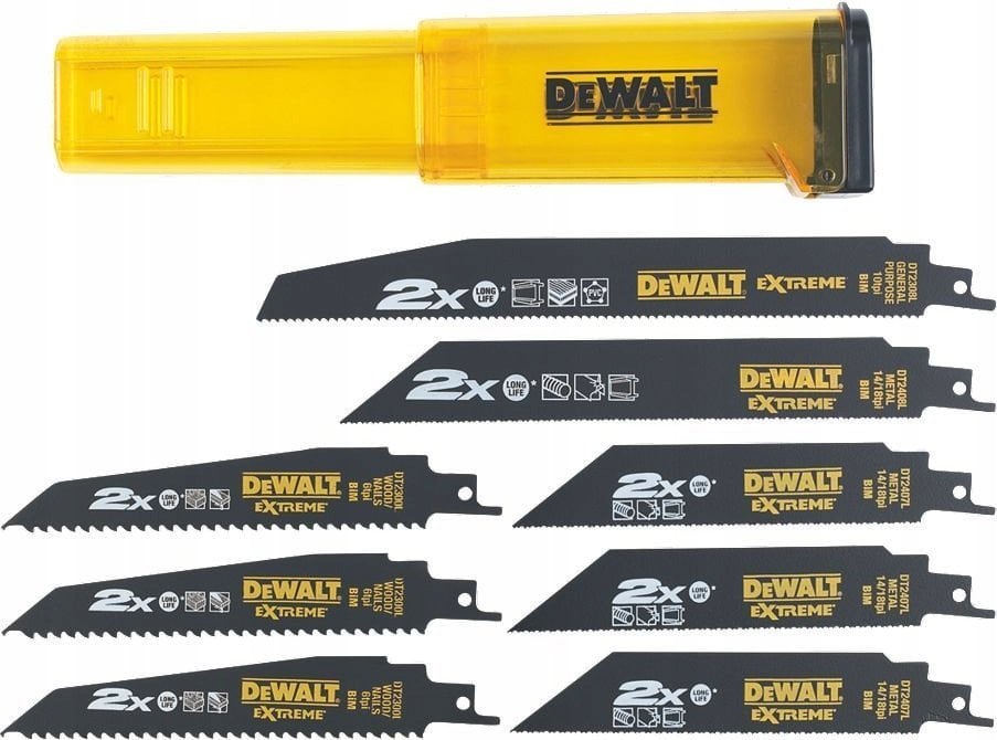 Dewalt zestaw 8 brzeszczotów do pilarki szabl