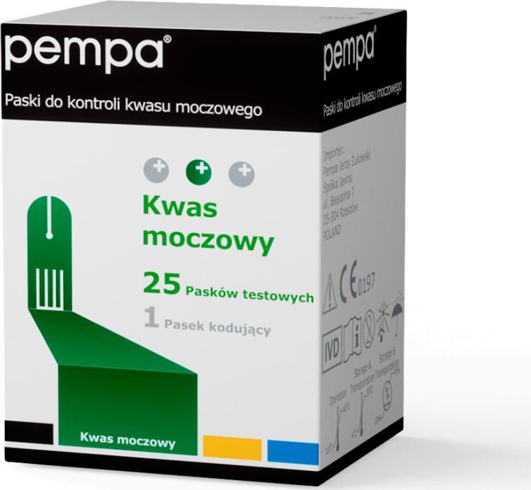 PEMPA PEMPA Paski do kontroli kwasu moczowego