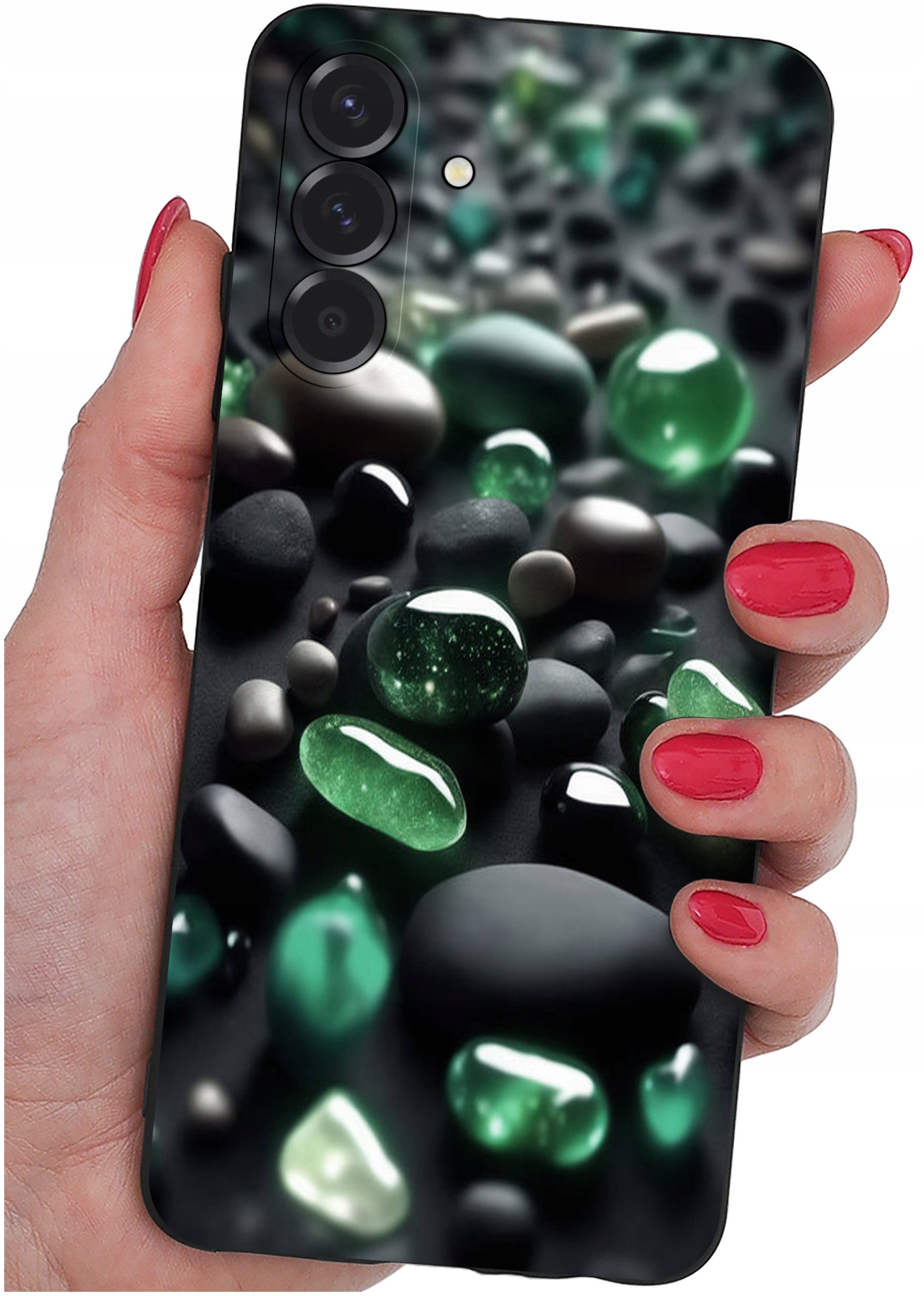 krainaGSM ETUI do Samsung A56 5G | wzory | SILIKONOWE MATT CASE + SZKŁO 9H