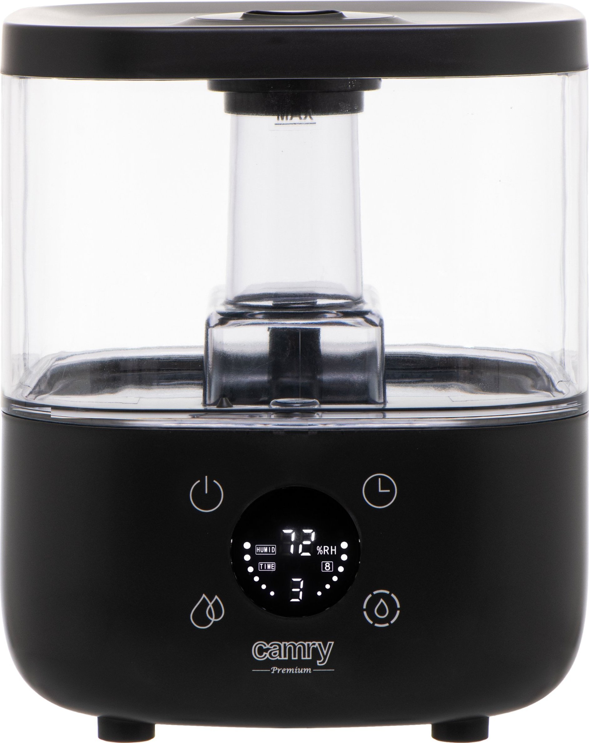 Nawilżacz powietrza Camry Ultradźwiękowy nawilżacz powietrza Camry CR 7973b higrometr aromaterapia - czarny
