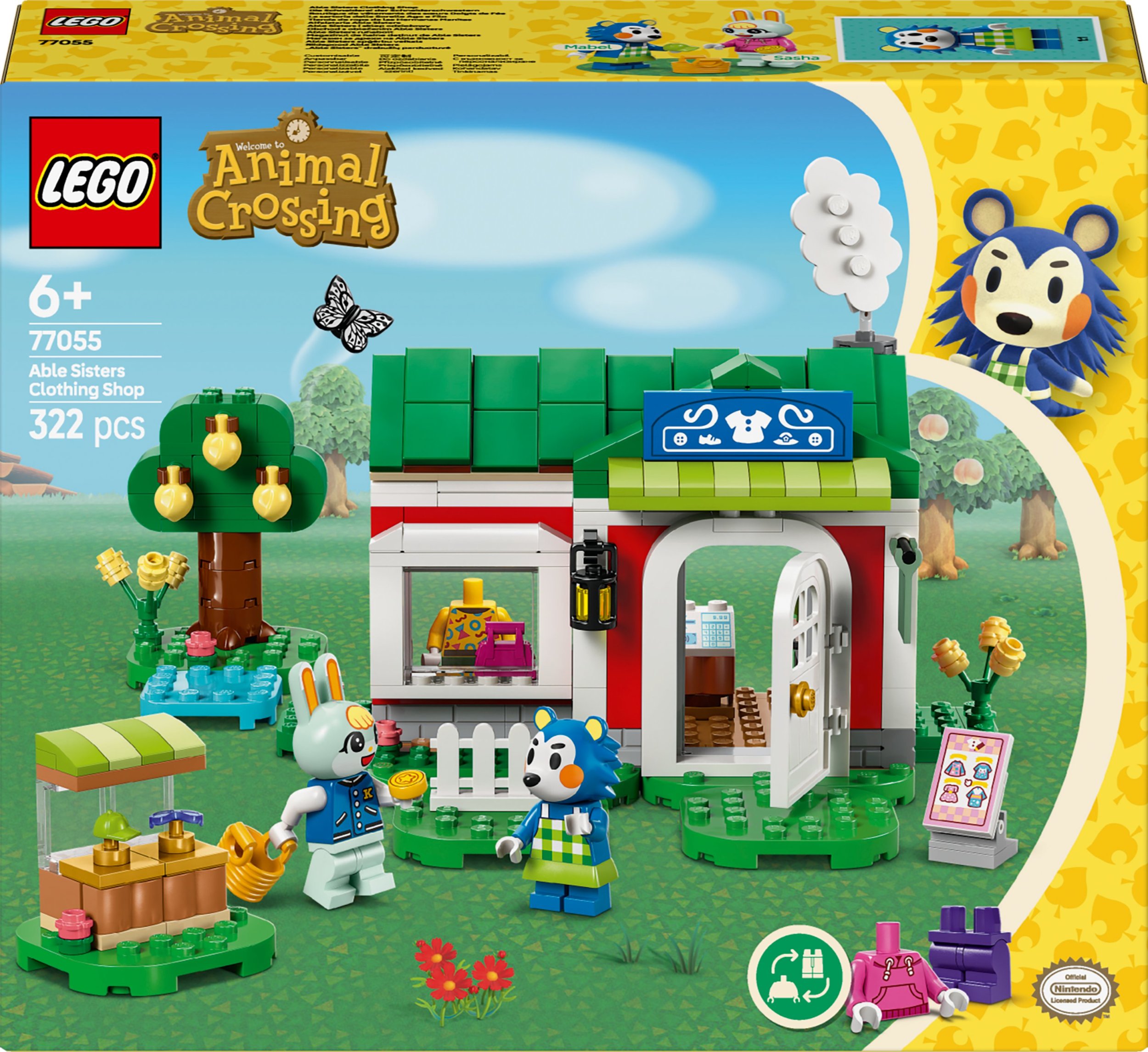 LEGO Animal Crossing Able Sisters i sklep odzieżowy (77055)
