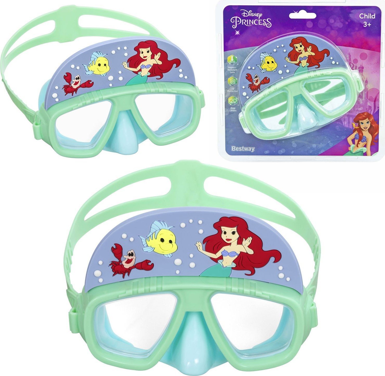 Bestway Maska do pływania dla dzieci Arielka Bestway 9103D