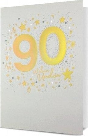Karnet B6 Urodziny 90