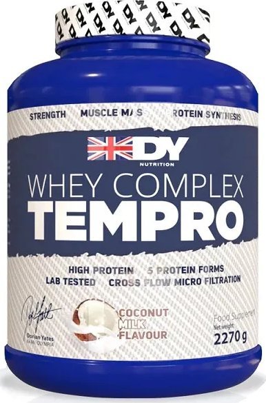 DORIAN YATES Dorian Yates - Whey Complex Tempro, Odżywka Białkowa, Coconut Milk, Proszek, 2270g