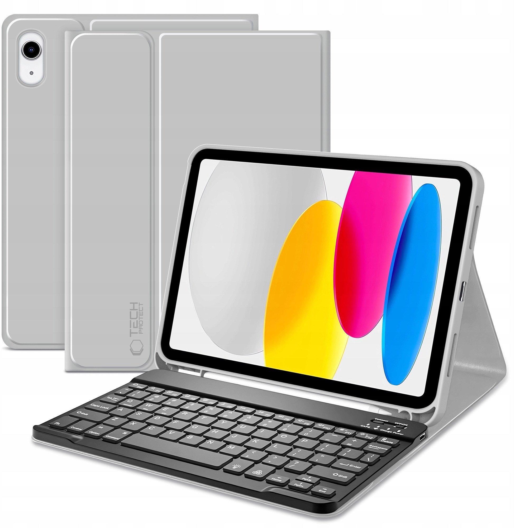 TECH-PROTECT SC PEN + KEYBOARD IPAD 10.9” 10 / 2022 / 11” 11 / 2025 GREY