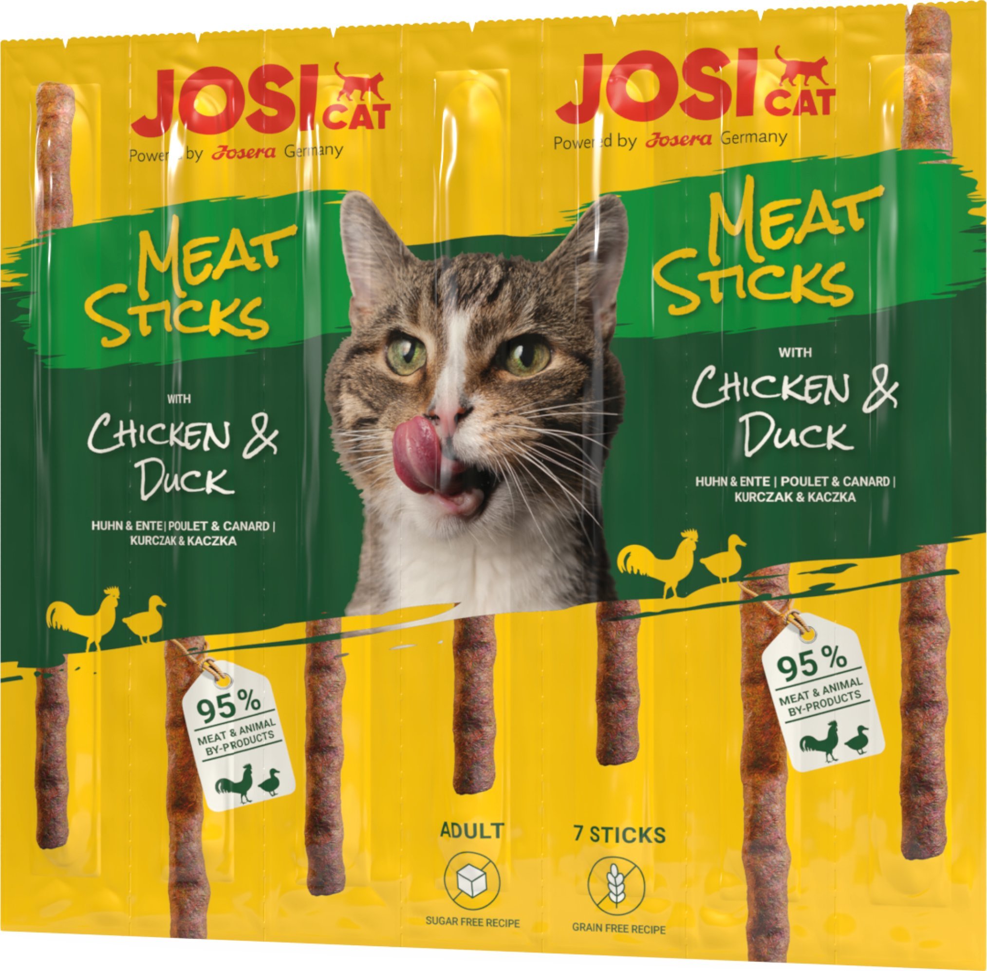 JosiCat Meat Sticks z kurczakiem i kaczką