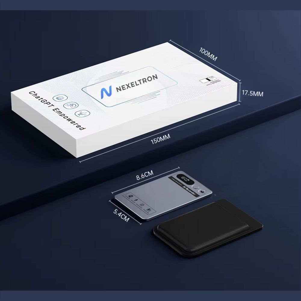 Dyktafon 2 x Dyktafon AI, 64GB - Transkrypcja i podsumowanie z ChatGPT