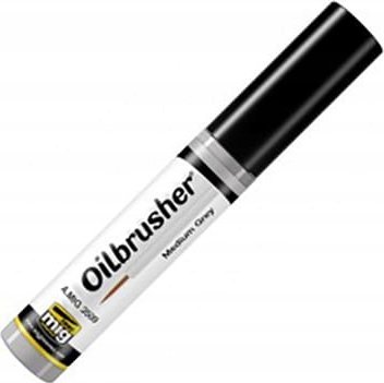 Vallejo Ammo: Oilbrusher - Medium Grey (10 ml)