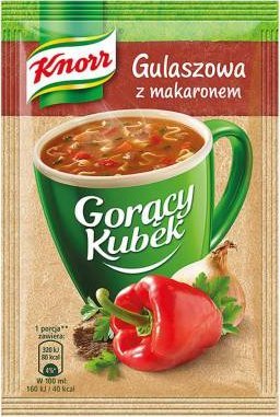 KNORR Knorr Gorący kubek gulaszowa z makaronem 16 g