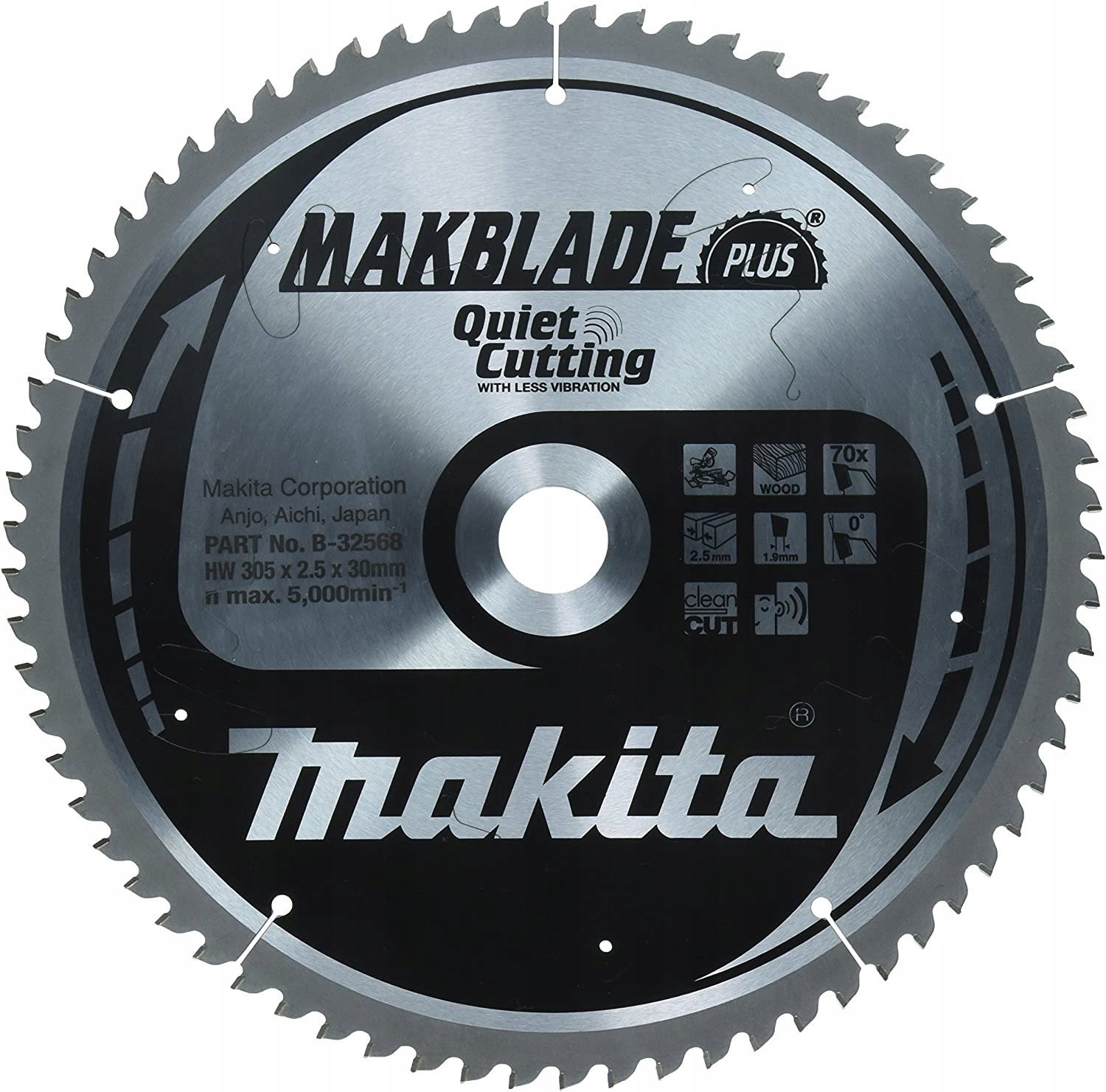 Makita MAKITA CIRCULAR SAW 305x30x70z MAKBLADE PLUS WOOD