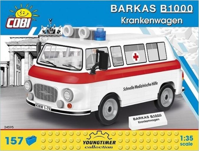 Cobi Youngtimer Barkas B1000 Krankenwagen (24595)