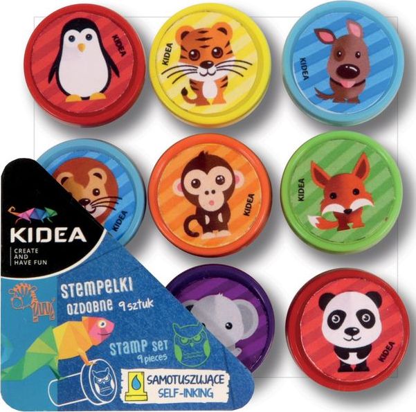 Derform Stempelki ozdobne A 9szt KIDEA