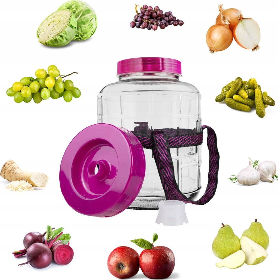 Słój Słoik Szklany 15L Gąsior WIELOFUNKCYJNY Wino Nalewki Ogórki Kapustę