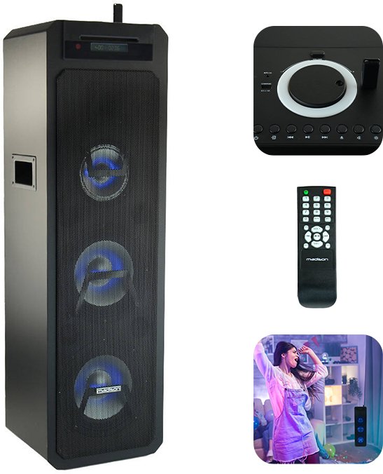 Kolumna Madison Kolumna aktywna HIFI 400W BT CD MAD-HIGHPOWER400CD one size