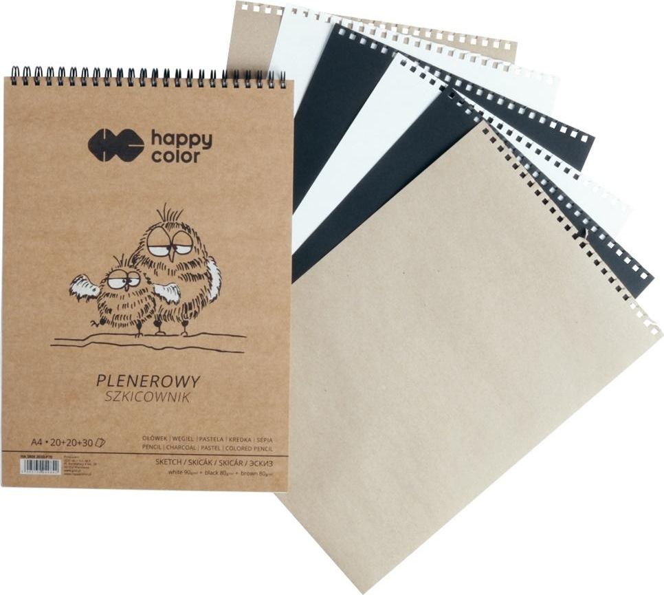 Happy Color Szkicownik A5 70k brązowy
