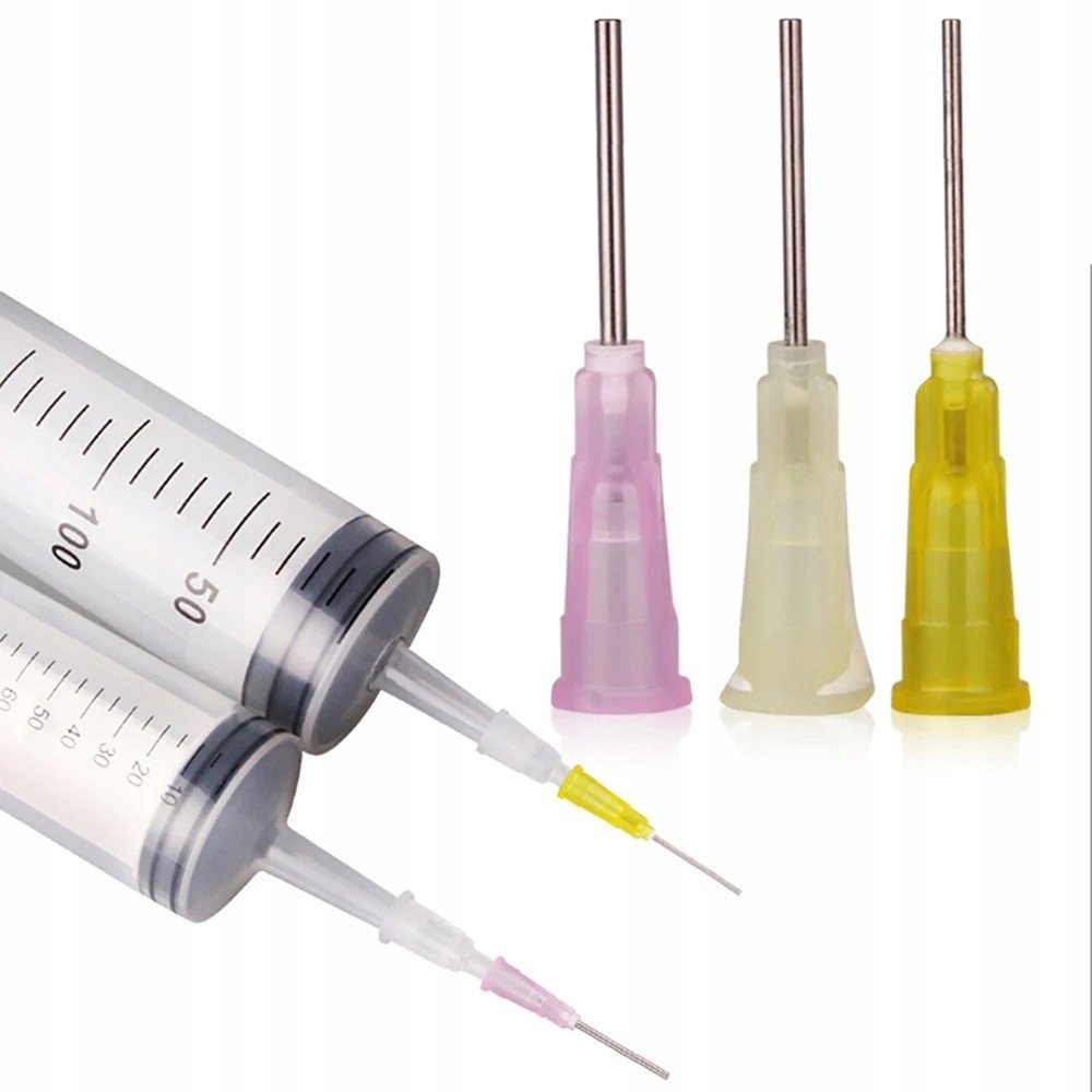 IGŁA DOZOWNICZA STRZYKAWKA FLUX SOLDERMASKA PASTA 1,55MM 30MM 14G PROSTA HQ