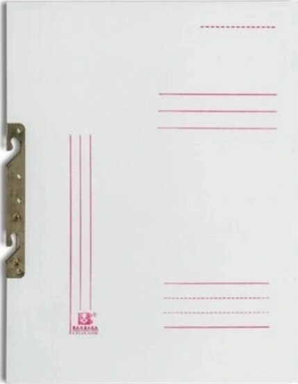 Barbara Skoroszyt zawieszany A4 BARBARA nadruk 0820114N biały tektura 350g 50szt