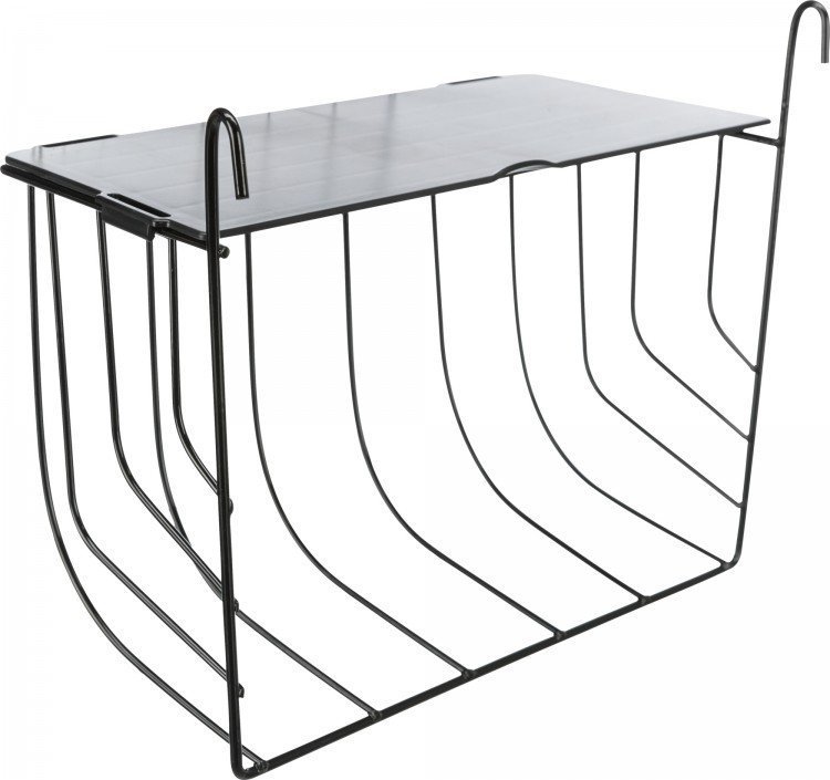 Trixie Paśnik wiszący, dla królika/gryzoni, czarny, metal/plastik, 25 × 18 × 12 cm, z pokrywką