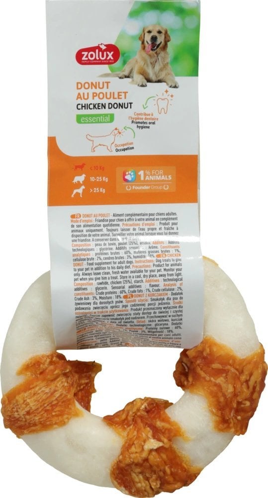 ZOLUX Gryzak dla psa donut z kurczakiem 7 cm