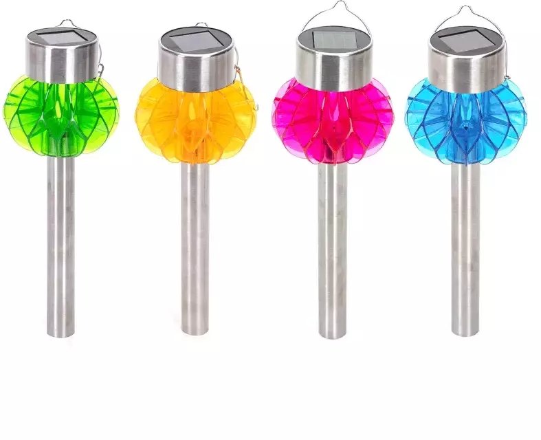 Lampa ogrodowa solarna LED ze stali nierdzewnej 4 kolory