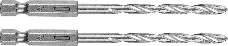 Wiertło Graphite Wiertło do metalu Hex 4.5 mm, 2 szt.