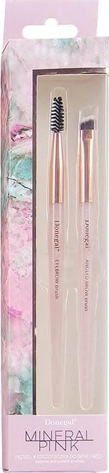 Donegal DONEGAL Pędzel i szczoteczka do brwi (4294) Mineral Pink 2 szt