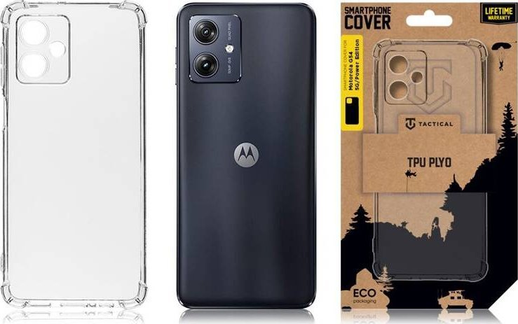 Tactical TPU Plyo Cover for Motorola G54 5G/Power Edition Transparent standard
